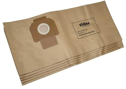 vhbw 5x Sacs remplacement pour Nilfisk Alto 302000449 | 302004000 pour aspirateur - papier, 66cm x 27,8cm, marron