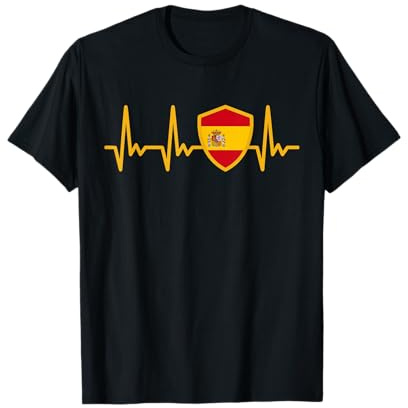 España Camiseta España Bandera española Heartbeat Proud Camiseta