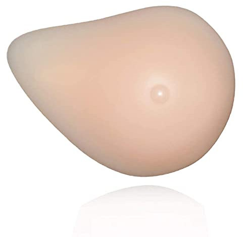 DFGGE Mastectomy Self-Adhesive Silicone Breasts Prosthesis Bra Pads Enhancer Inserts Fake Boobs Forms for Breast Cancer Patient Non-Nippled Women And Crossdressers Prostheses,Right Side Only,400g