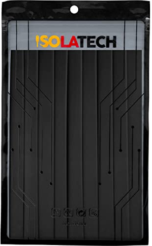 ISOLATECH tubo termoretráctil 3:1 set con adhesivo negro Ø10mm 1,8 metros en 9pcs x 20cm para cable accesorio USB UV resistente sin etiquetar reparación impermeable