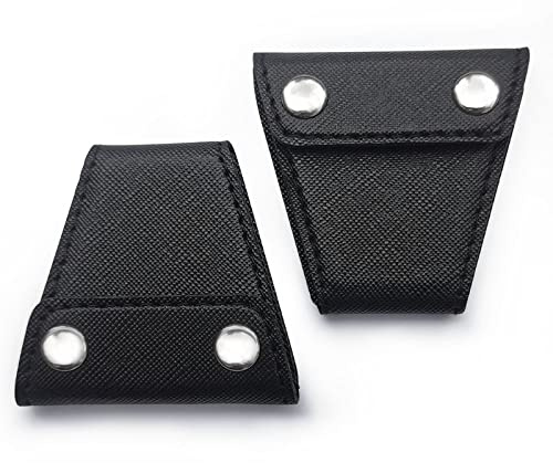 Seat Belt Adjuster,2PCS Seat Belt Clips Car Seat Locking Clip,Universal Comfort Shoulder Neck Protector Seatbelt Clips,PU Leather Vehicle Belt Positioner (Pattern A)