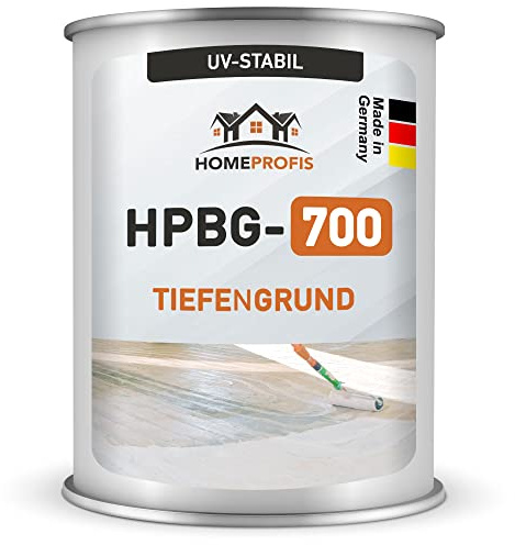 HPBG-700 1K Grundierung (UV-beständig) für Beschichtung (1kg | bis 5m²) – Diffusionsgeschlossener Primer Tiefengrund und Haftvermittler für Bodenfarbe und Dachziegelfarbe