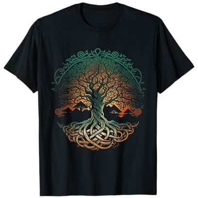 Arbre De Vie Vikings Midgard Thor Valhalla T-Shirt