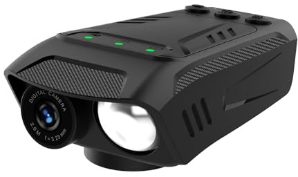 Andoer Caméra de vélo 1080p 30 FPS, caméra de vélo étanche à la pluie avec lampe torche LED klaxon pour vélo, batterie intégrée pour cyclisme en plein air