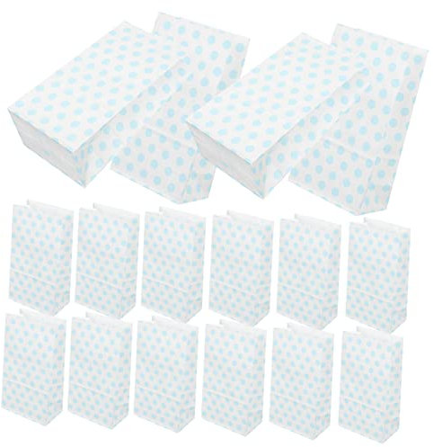 FOMIYES 25stücke Papier Geschenktüten Mehrzweck Geschenktaschen Bonbontüten aus Kraftpapier Kekstüten für Partys Gastgeschenktüten Reißfest und Langlebig