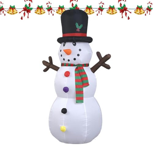 7.87Ft Aufblasbarer Aufblasbare Weihnachtsfigur Aufblasbare Winterszene Yard Display Weihnachten Rasen Aufblasbare Wetterbeständig für Sammeln Rasen Urlaub Winter