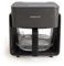 CREATE/AIR FRYER MIST/Ölfreie Heißluftfritteuse 4.2L mit Wasserdampfgarer Schwarz/Fassungsvermögen 5-6 Portionen, 6 Programme, Glasbehälter, Zeit- und Temperaturkontrolle, 1300W