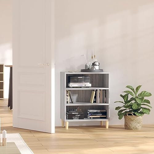 Generisch Sideboard Grau Sonoma 57x35x70 cm Holzwerkstoff,jiangboyue-813189