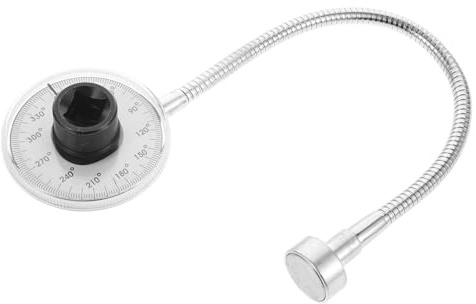 OSOLADY Goniometro Per Torsione Misuratore Angolare Per Chiave Dinamometrica Per Auto e Meccanica Strumento Di Precisione Per Misure Di Torsione e Angolo Utile Per Professionisti e Fai Da