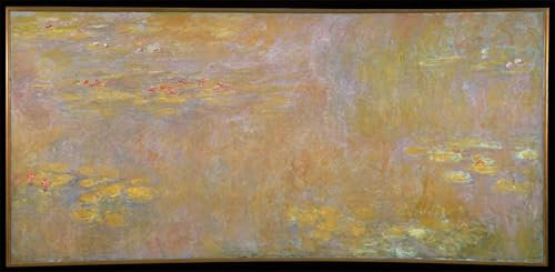 POSTERIIk Berühmt klassischer Kunstdruck Druck Leinwand Seerosen nach von claude monet Abstraktes Foto Bild für Wanddekoration 60x90cm