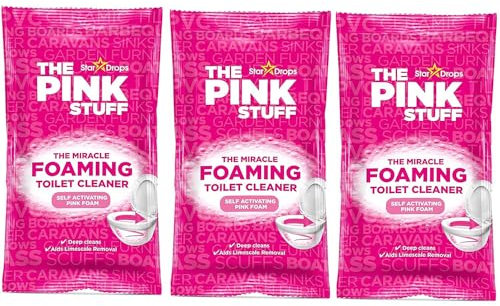 ZINNIAUK Toilet Bowl Cleaner Powder 3 Pack (100g Each) – No Scrub Limescale Remover, Eliminates Stains & Odors, Strong Fragrance, Deep Clean for Toilet Bowls & Bathroom Surfaces