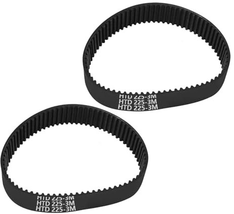 SZDPC 2 cinghie dentate HTD255-3M compatibili con Parkside PEBS 900 / Bosch PBS75A-GBS75A-GBS75AE / SILVERCREST smerigliatrici abrasive