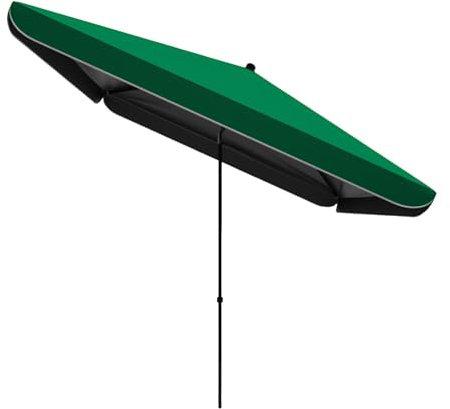 Parasol Rectangulaire Inclinable 200 X 200 Cm, Parasol Balcon Appartement Polyester Haute Densité Protection UV30 pour Jardin, Terrasse(Green)