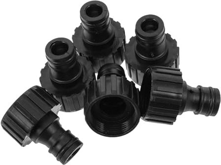 ibasenice 6Pcs Plastic Hose Adapter Quick Connect Faucet Adapters for Garden Hose Car Washing and Watering Tap Connector with External Thread for Use
