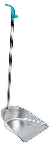 Yardenfun Pelle à Poussière Inoxydable à Manche Long Ergonomique Antirouille Et Résistant à Usure Pelle Balayette Ménage Sans Baisser Pour Bureau Et Maison