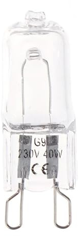 Générique QL Supply Co Lampe de Four G9 40W, 2 pièces, Ampoule halogène 120V/230V, résistante aux Hautes températures, for réfrigérateurs, Ventilateurs de Fours(2pcs 230v 40w)