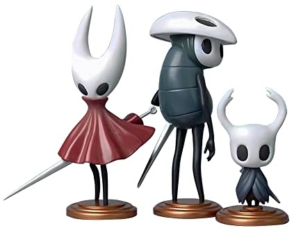 Xinchangda 3 st ihåliga figurer spel ihålig actionfigur PVC modell ihålig silksong spel anime tecknad figur samlarobjekt dekorationsset skrivbordsprydnader samlarobjekt gåvor för fans