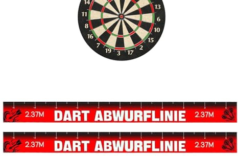 Dart Throw Line Floor Sticker – 2 pezzi Dart Throw Toe Line Marker Floor Sticker | Nastro impermeabile per giochi | Un nastro adesivo riposizionabile Oche marcatura per casa, club, cantine e feste