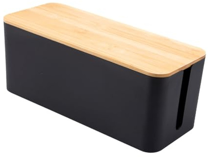 Angoily Almacenamiento Caja de Alambre Caja de Línea Eléctrica para Cables de Carga y Líneas Eléctricas Organizador de Cables para Recogedor Cubre