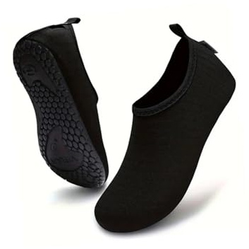 HWJFDC våtdräktsstrumpor 1 par vadningsskor snabbtorkande strand barfota män kvinnor halkfria badtofflor kust sport sneakers dykning strumpor (40-41 (25 cm)