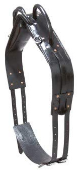 Voltigiergurt aus Leder, schwarz Pony