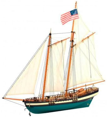 Artesanía Latina - Maquette Bateau en Bois - Goélette Américaine Virginia (American Schooner) - Modèle 22115, Echelle 1:41 - Modèles à Monter - Niveau Débutant
