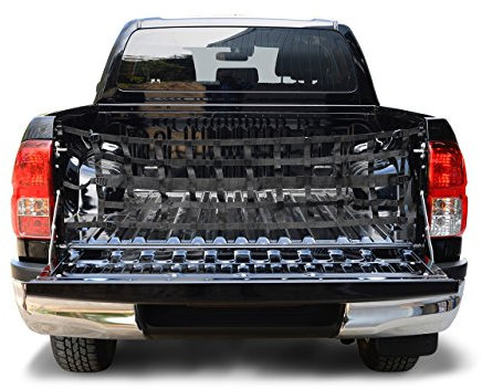 Hansen Styling Parts Heckklappennetz, 120cm x 38cm, Schwarz, Nylon, Schraubenbefestigung, für Pickups