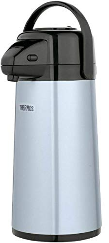 Thermos Glass Vacuum Insulated Pump Pot, 2 quart, Metallic Gray (PP1920TRI2)
