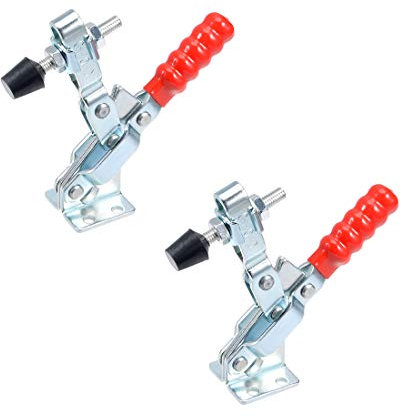 sourcing map Toggle Clamp GH-101-D Vertical Quick-Release Hand Tool 180Kg/396Lbs 2pcs