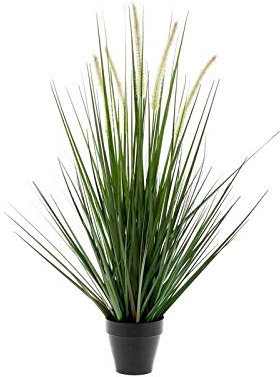 artplants.de Kunstgras Fuchsschwanzgras Otis mit Rispen, grün, 70cm - Ziergras künstlich