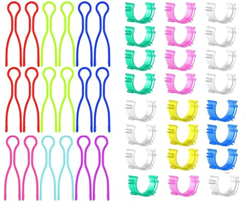 Spulenhalter Clips, 50 Stück Bunte Bobbin Thread Buddies Spulenklemmen für Fadenspule Organisierendes Nähen