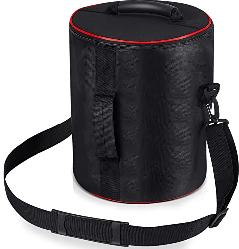 Dunzy Wasserdichte Hockey-Puck-Tasche, Ausrüstungs-Tragetasche für Hockey-Pucks und Bälle, große Kapazität, Tasche für bis zu 50 Stück, Schwarz (1 Stück)
