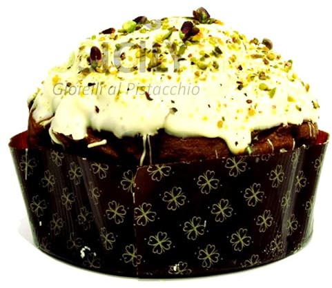 DOSICILY.COM - Gioielli al pistacchio - Panettone farcito 750g al pistacchio di Sicilia - Dolce con lievitazione naturale - Eccellenza pistacchio Gourmet - Panettoni artigianali Siciliani