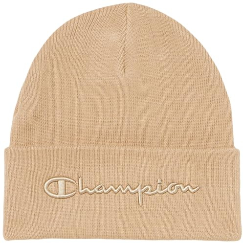 Champion Unisex Lifestyle Caps-802416 Beanie-Mütze, Sandbraun, One Size