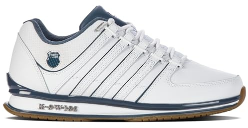 K-Swiss – Rinzler – Herrenschuhe – Originaler Tennis-Stil Rundum-Komfort – Eva-Zwischensohle, Leder-Obermaterial, Schnürverschluss – Farbe – GRÖSSE