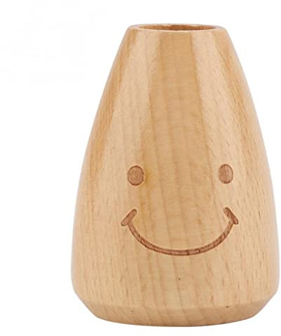 Zahnstocherhalter aus Holz, Zahnstocherhalter, Holzschnitzerei, lächelndes Gesicht, Haushalt, Esstisch, Zahnstocher (D wie abgebildet)