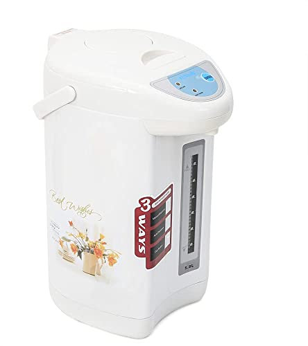 ANSNOW Hervidor Termopot de Acero Inoxidable de 4L - Dispensador de Agua Caliente con Tanque de Agua con Control de Botón Termo para Escuela, Hogar, Oficina, Hotel | 750 W Eficiente, Duradero Y Conv