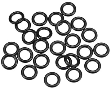 TA-VIGOR 25 stycken gummitätningar, 8 mm OD 5 mm ID 1,5 mm bred O-ring för isolerande rörtätning VVS