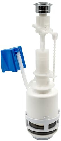 Mécanisme de chasse d’eau double volume 3/6 L pour WC – Avec bassin intégré – Système de remplacement pour réservoirs de toilettes