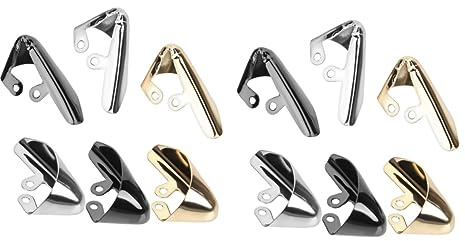 SHERCHPRY 12 st tå spetsiga kepsar sko spetsig skydd stövel tå arbete stövel tå spetsiga skydd metall högklackad spetsig keps, 3.3X1.8CM, Metall, Ingen ädelsten metall Ingen ädelsten