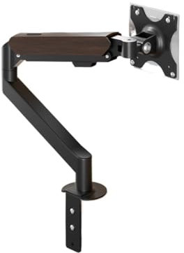 IONQXIDLD 17-34 Zoll Desktop weiß Monitorarm Halterung Gasfeder Full Motion Montagehalterung LCD LED TV Montagehalterung PC Halterung M5-M(Black)