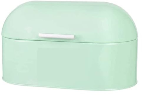 Panera de metal de estilo nórdico, contenedor de almacenamiento vintage para cocina, ahorro de espacio, panera decorativa con acabado gris