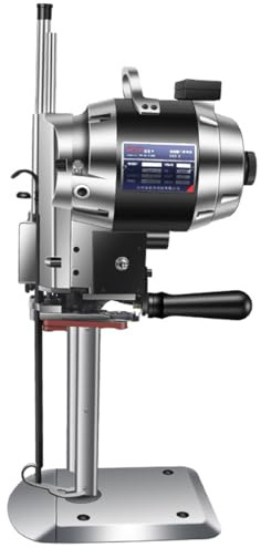XUXIAO Taglierina Verticale elettrica per Tessuti con Lama Dritta, Macchina da Taglio per Tessuti da 1100 W, con Luce LED, per Tessuti, Carta, Pelle, Gomma e Moquette,6in