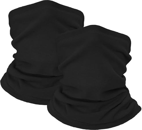 ehsbuy 2 Pack schlauchschal Herren Winter Halstuch Loop Schal Damen Warm Halstücher Thermische Fleece Halswärmer Motorrad Winddicht Ski Radfahren Laufen
