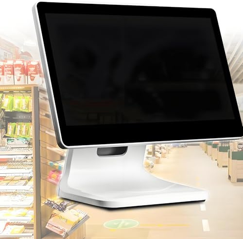 ZXSYYDS Système De Point De Vente (POS) à écran Tactile, Caisse Enregistreuse Intelligente De 15,6 Pouces, Angle Réglable pour Commerces, Commerces De Détail, Restaurants, Magasins Et Traiteurs