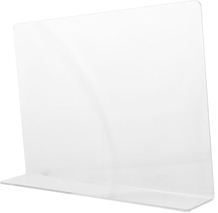 GAROZATION Transparent Acrylic Sink Splash Guard Easy to Clean Splashback Plate Detachable Water Splash Protector for Kitchen Sink Retaining Panel Prevents Countertop Water Damage