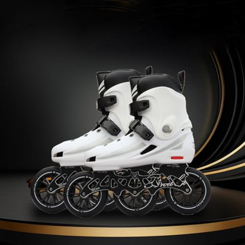 Pattini In Linea Per Bambini Adulto, Inline Skates Per Bambina E Bambino Con 3 Ruote 110 Mm, Pattini A Rotelle Per Interni Ed Esterni, Roller Skates Per Fitness All'aperto Professionale(Size:46,Color: