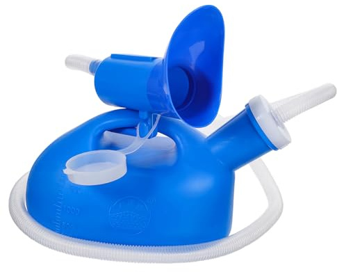HONMEET Orinatoio Portatile Donna Riutilizzabile con Tappo Vite Antispreco Manico Integrato per Viaggi Campeggio Outdoor Comodo per Anziani e Minzione Femminile