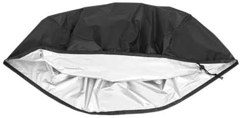 DIYEAH Copertura Barbecue Rotonda Protezione Pesante per Grill e Focolari Esterni Telo Resistente Pioggia e Polvere
