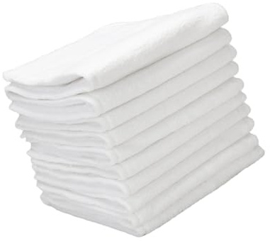 Hoement 10 pezzi Tappetini Pannolini in Cotone Traspirante Strati Impermeabili Riutilizzabili per Letto e Pannolino Acquatico Morbidi e Durevoli per Sensibile